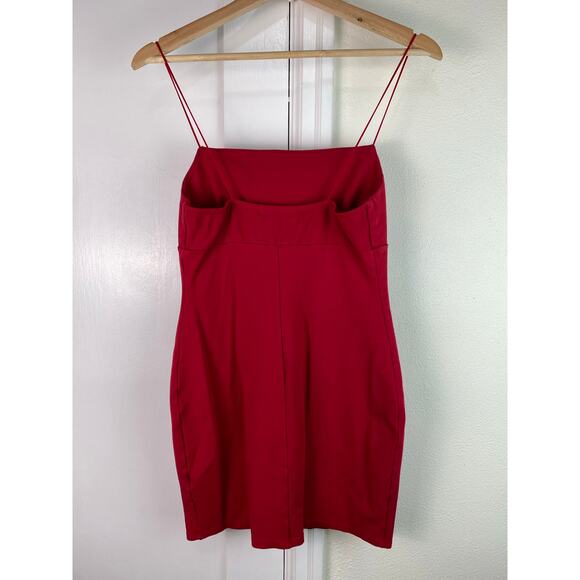 Urban Outfitters Women's Size M Red Strapless Stretch Mini Bodycon Dress - Picture 4 of 6